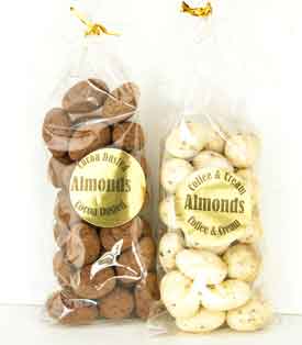 Cocoa Dusted or Coffee Cream Almonds