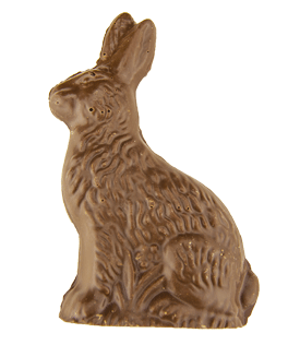 Fluffer the 5 inch Bunny Solid Chocolate